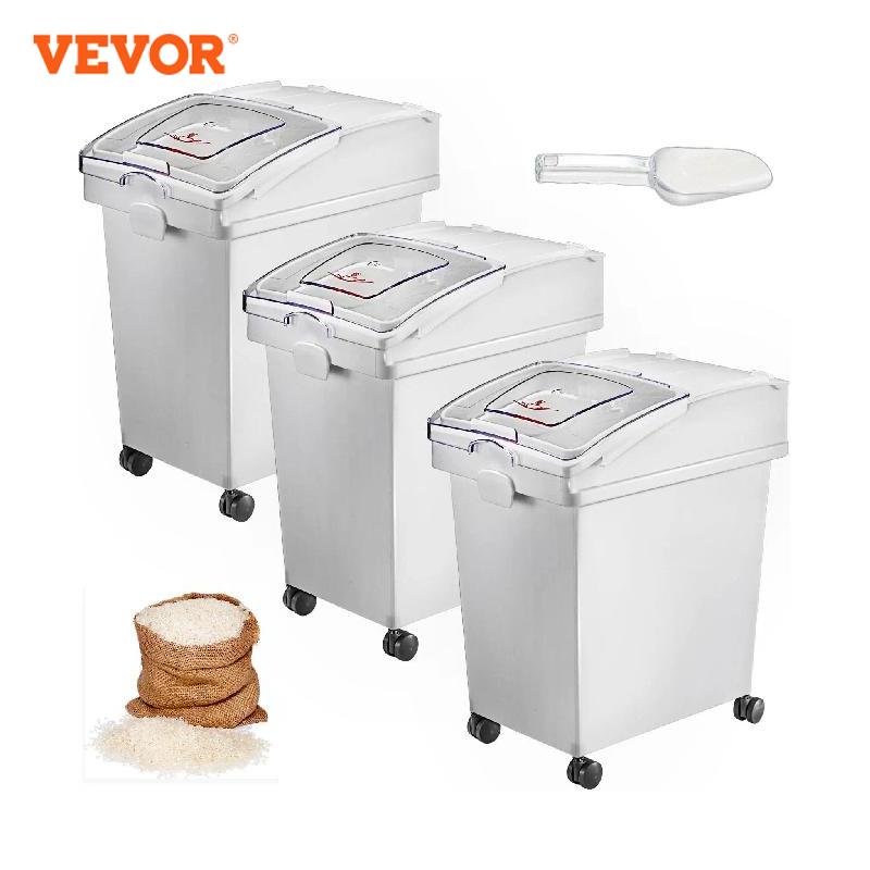 Commercial Kitchen Bin - VEVOR 25L Dry Ingredient Storage Bin