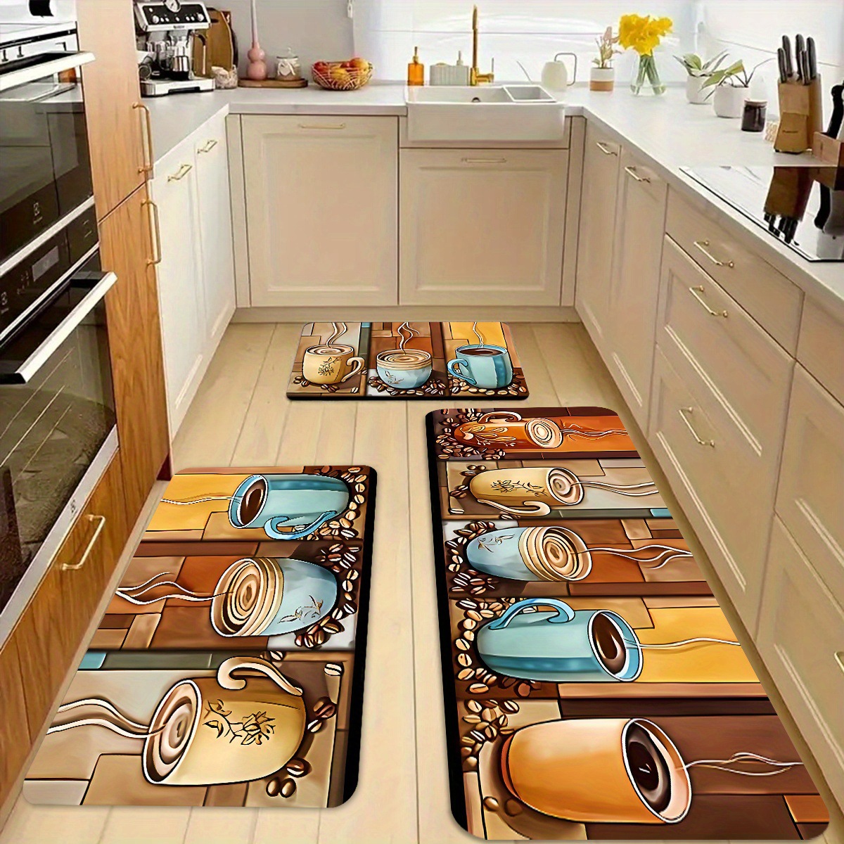 Kitchen Flooring Commercial - VIKAMA1/2PCS Kitchen Diatom Mud Floor Mat