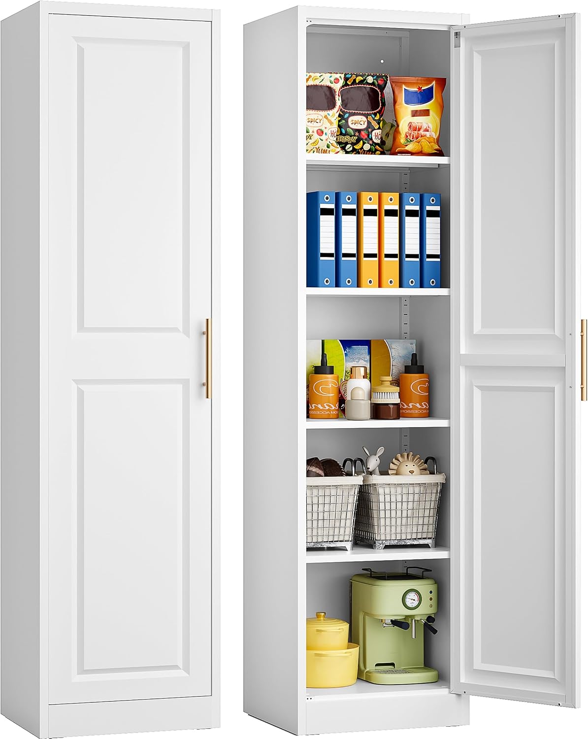 Commercial Kitchen Shed - Tall Narrow Storage Cabinet With One