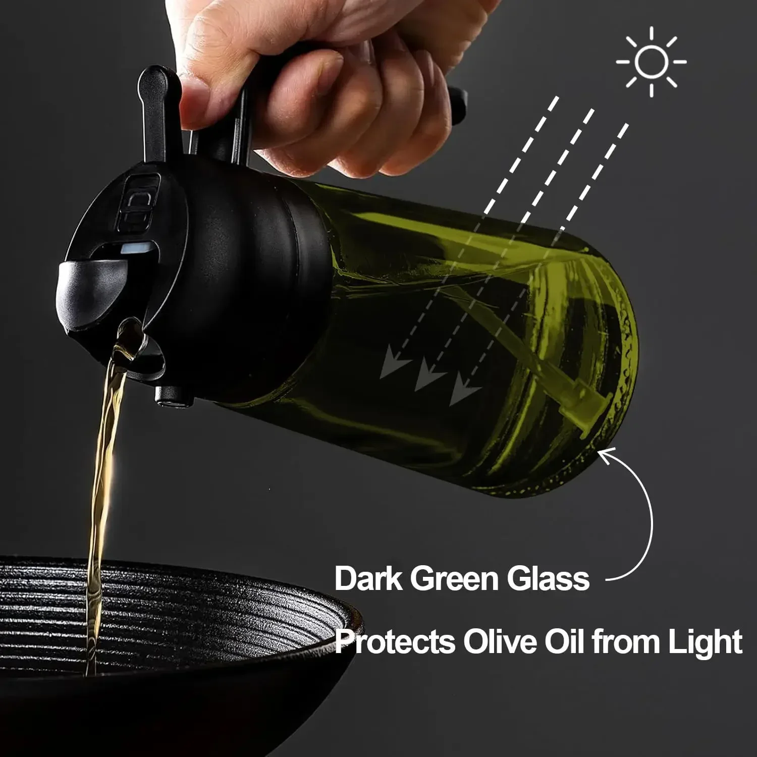 2in1 Black Glass Olive Oil Spr - Commercial Kitchen Sprayer review and price