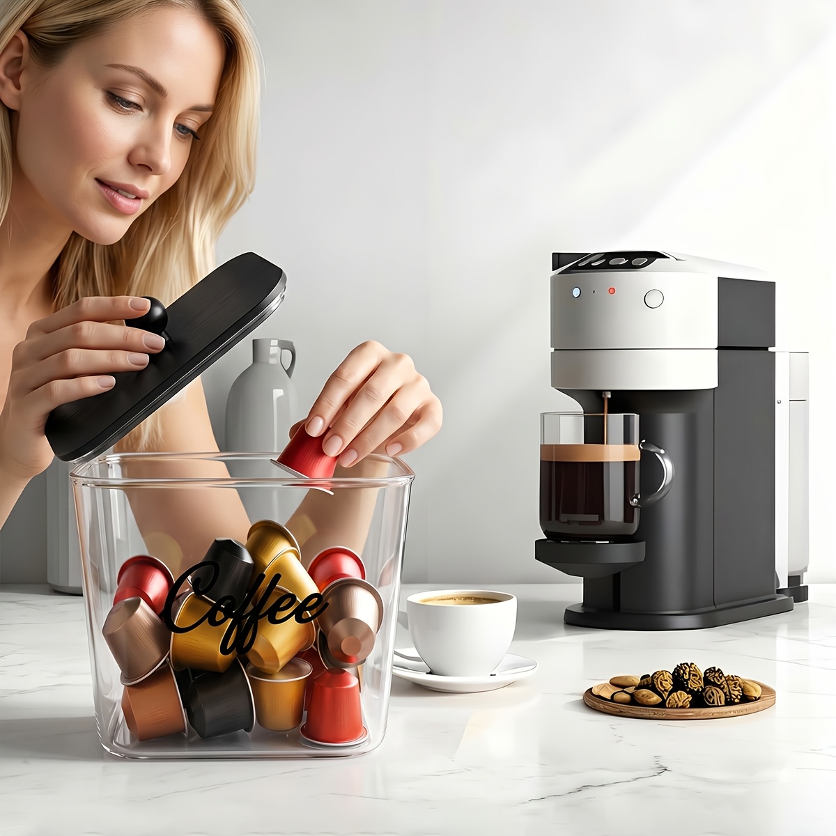 Coffee Pod Holder with Lids Pl - Commercial Kitchen Shed review and price