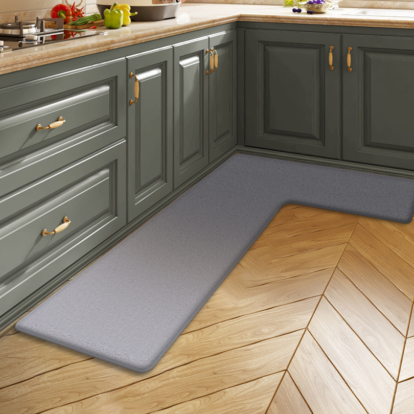 Solid color kitchen L-shaped d - Kitchen Flooring Commercial review and price
