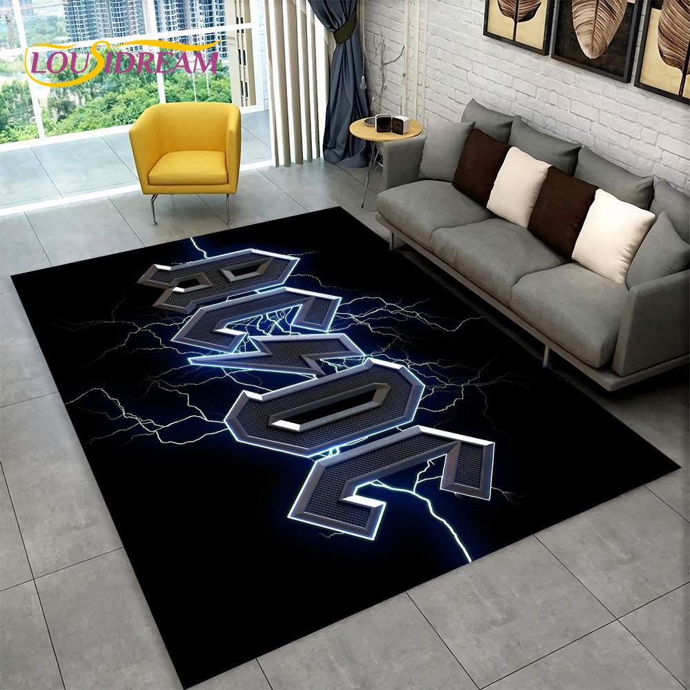 AC/DC Rock Band Area Rug Large - Kitchen Flooring Commercial review and price