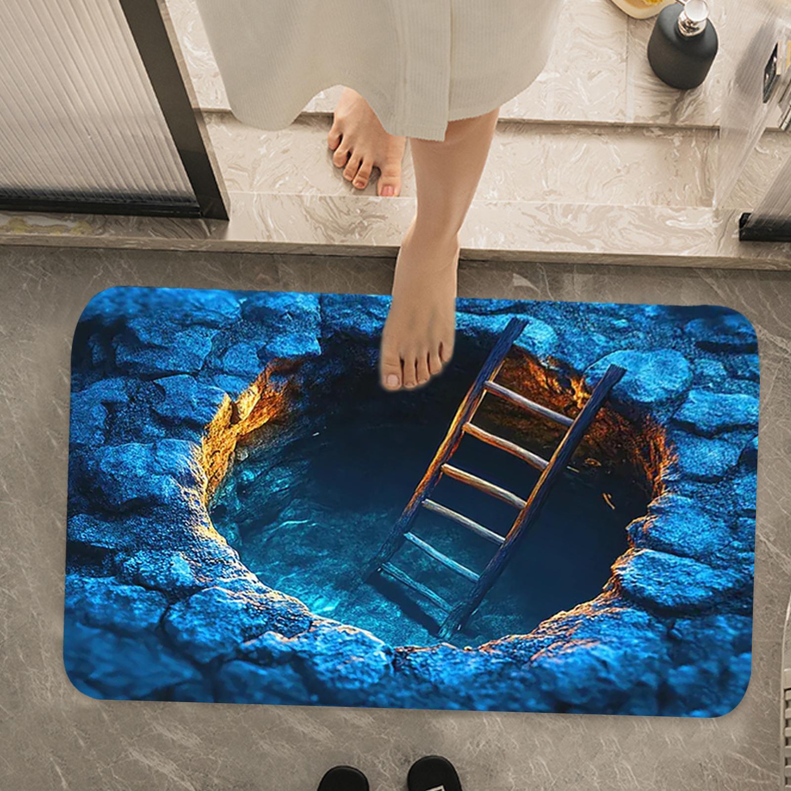 3D Optical Illusion Hole Rug N - Kitchen Flooring Commercial review and price
