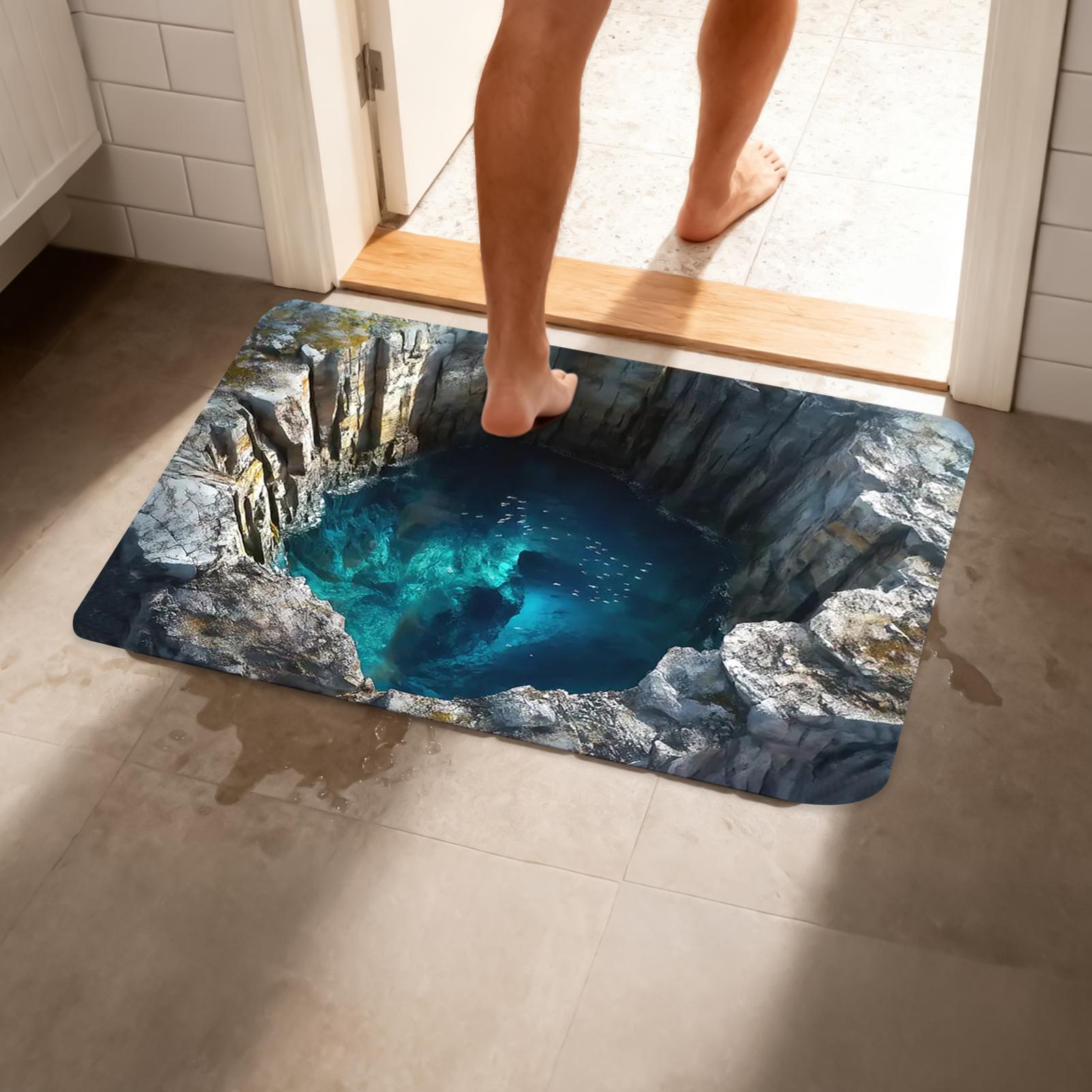 3D Optical Illusion Hole Rug N - Kitchen Flooring Commercial review and price